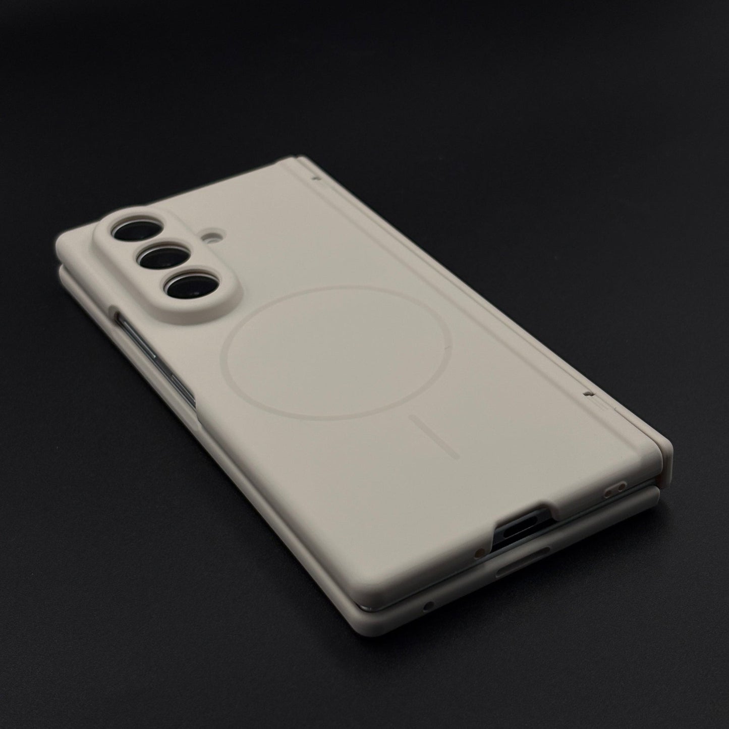 Silicone MagSafe Case with Front Screen Protector and Hinge Protection for Samsung Galaxy Z Fold 8 Ultra