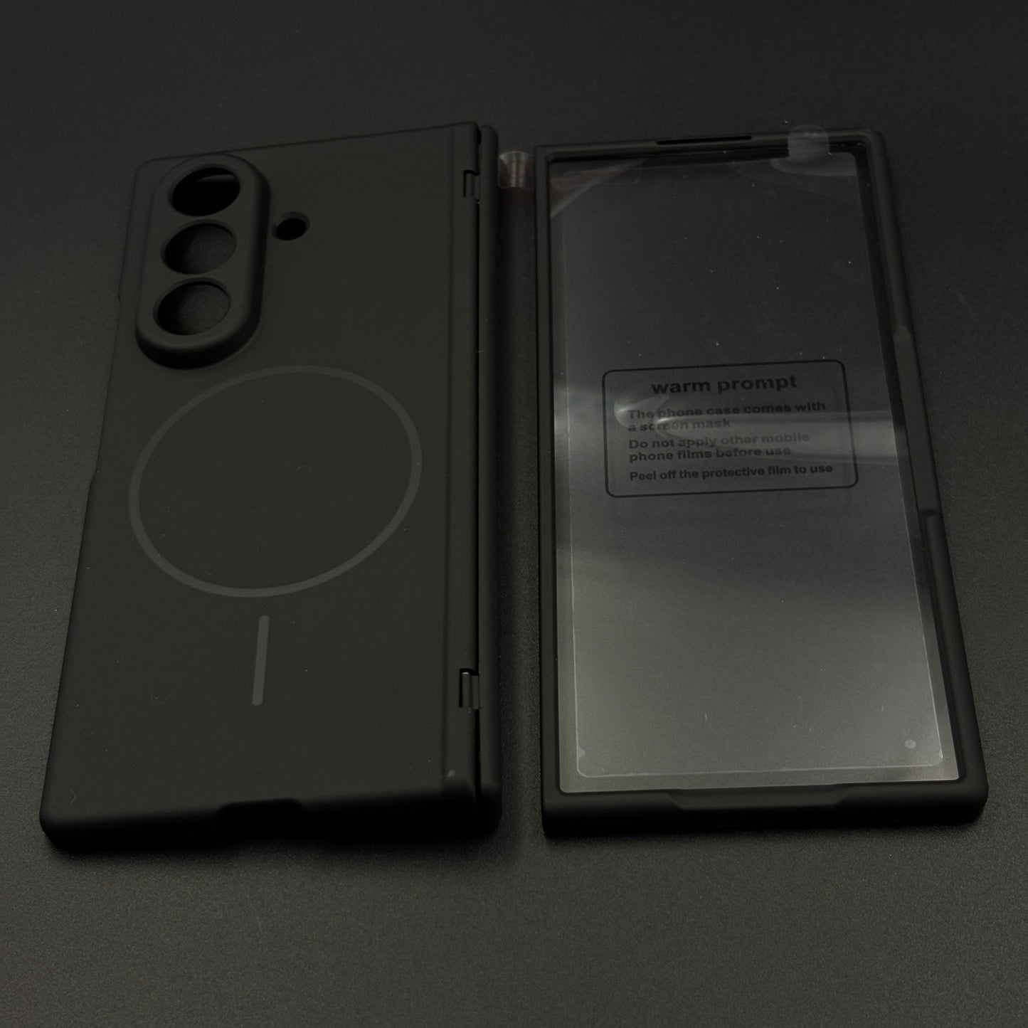 Silicone MagSafe Case with Front Screen Protector and Hinge Protection for Samsung Galaxy Z Fold 8 Ultra