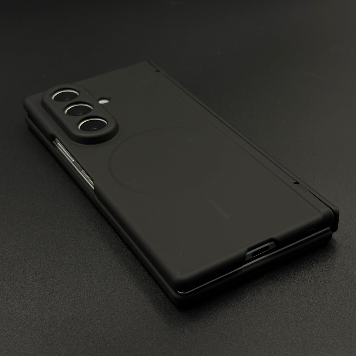 Silicone MagSafe Case with Front Screen Protector and Hinge Protection for Samsung Galaxy Z Fold 8 Ultra