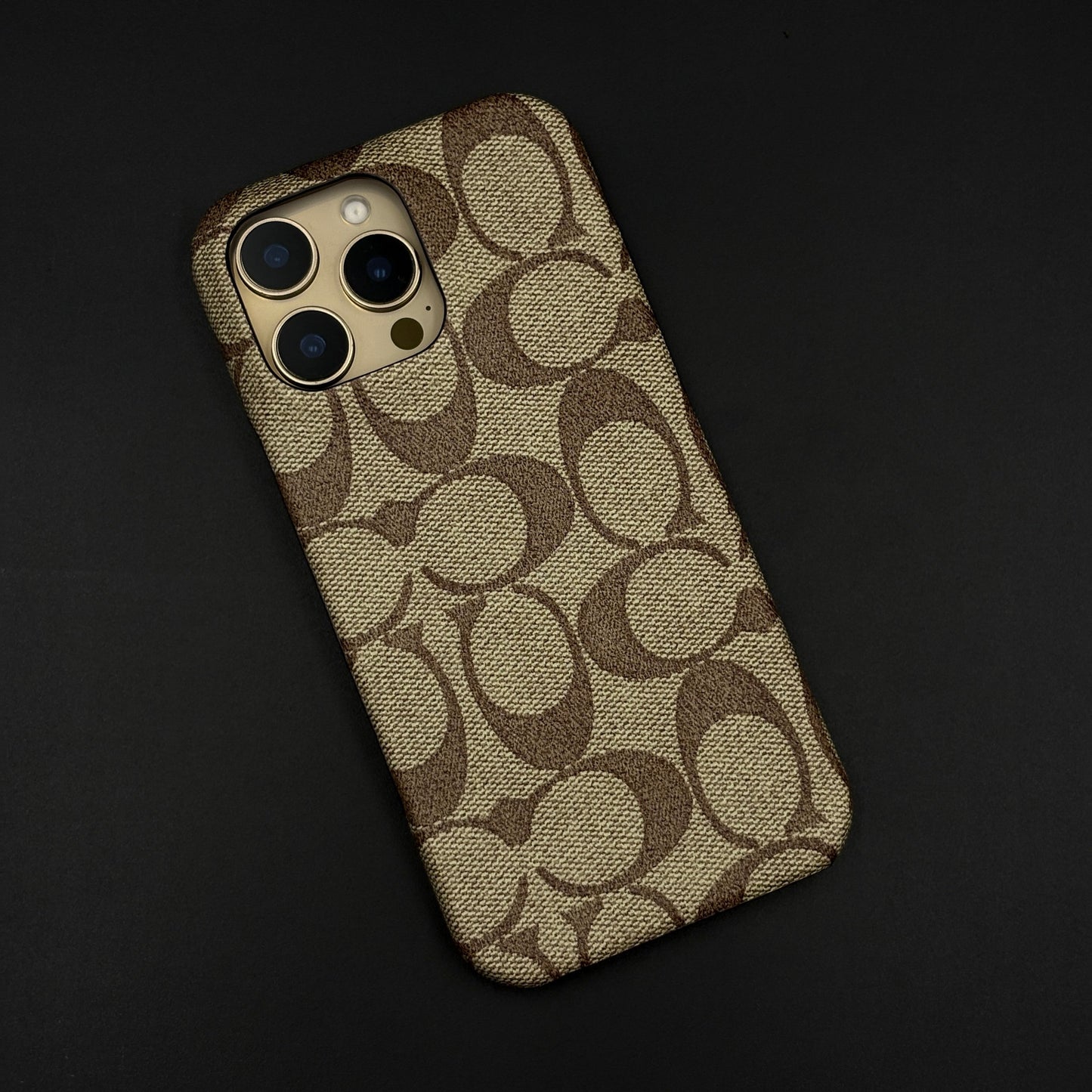 CC Pattern PU Leather Case Cover for iPhone | Iconic Luxury Brand | Slim Designer Fit
