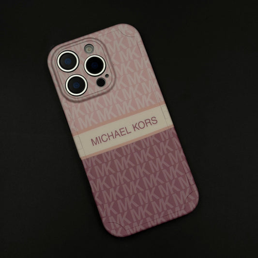 iPhone Luxury MK Pattern Camera Protection Case Cover