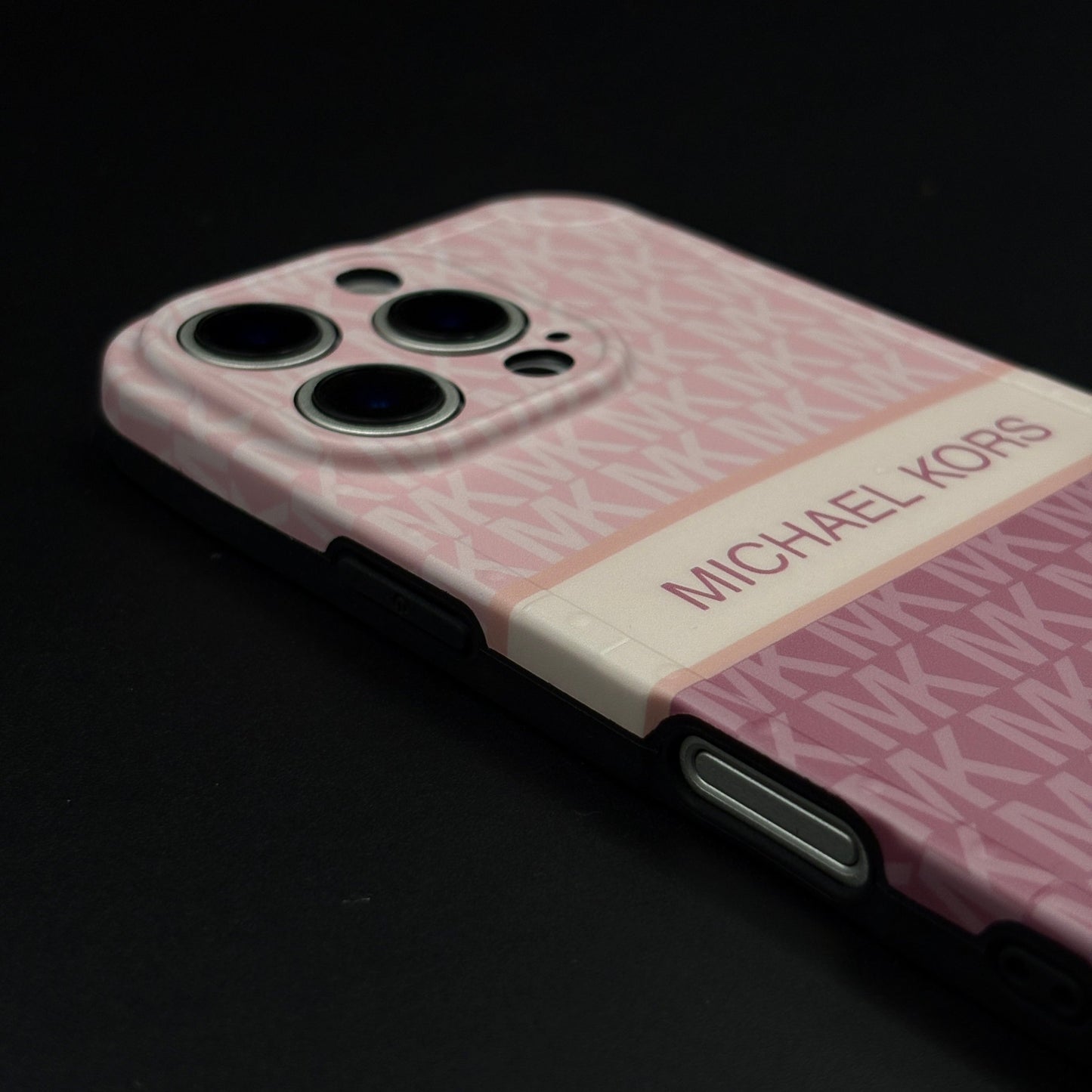iPhone Luxury MK Pattern Camera Protection Case Cover