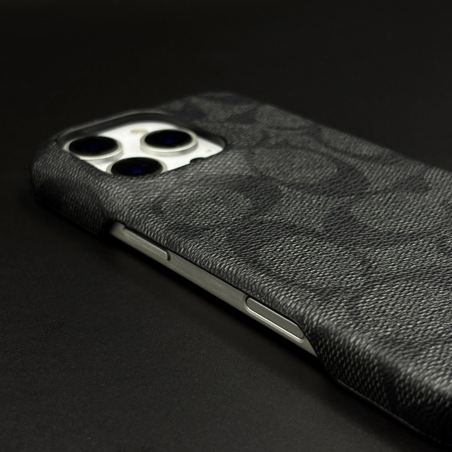 CC Pattern PU Leather Case Cover for iPhone | Iconic Luxury Brand | Slim Designer Fit