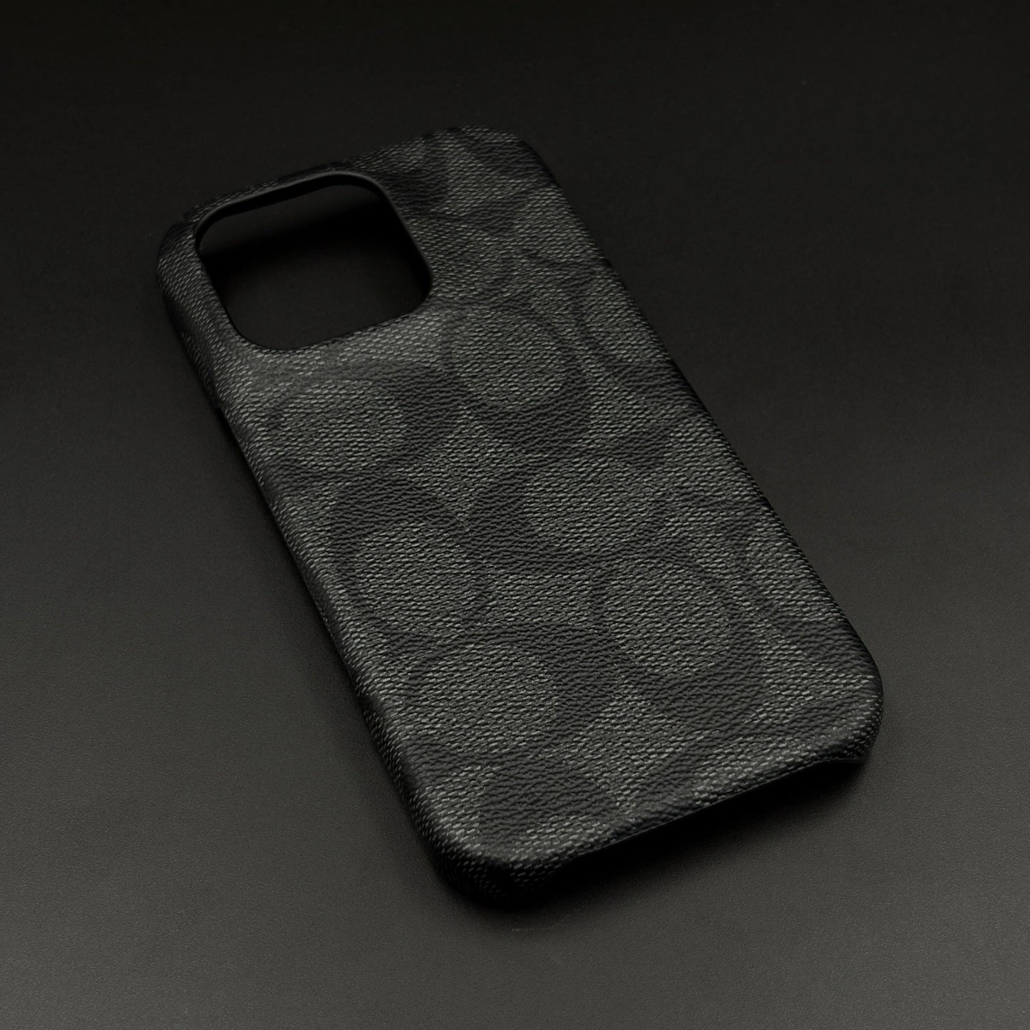 CC Pattern PU Leather Case Cover for iPhone | Iconic Luxury Brand | Slim Designer Fit