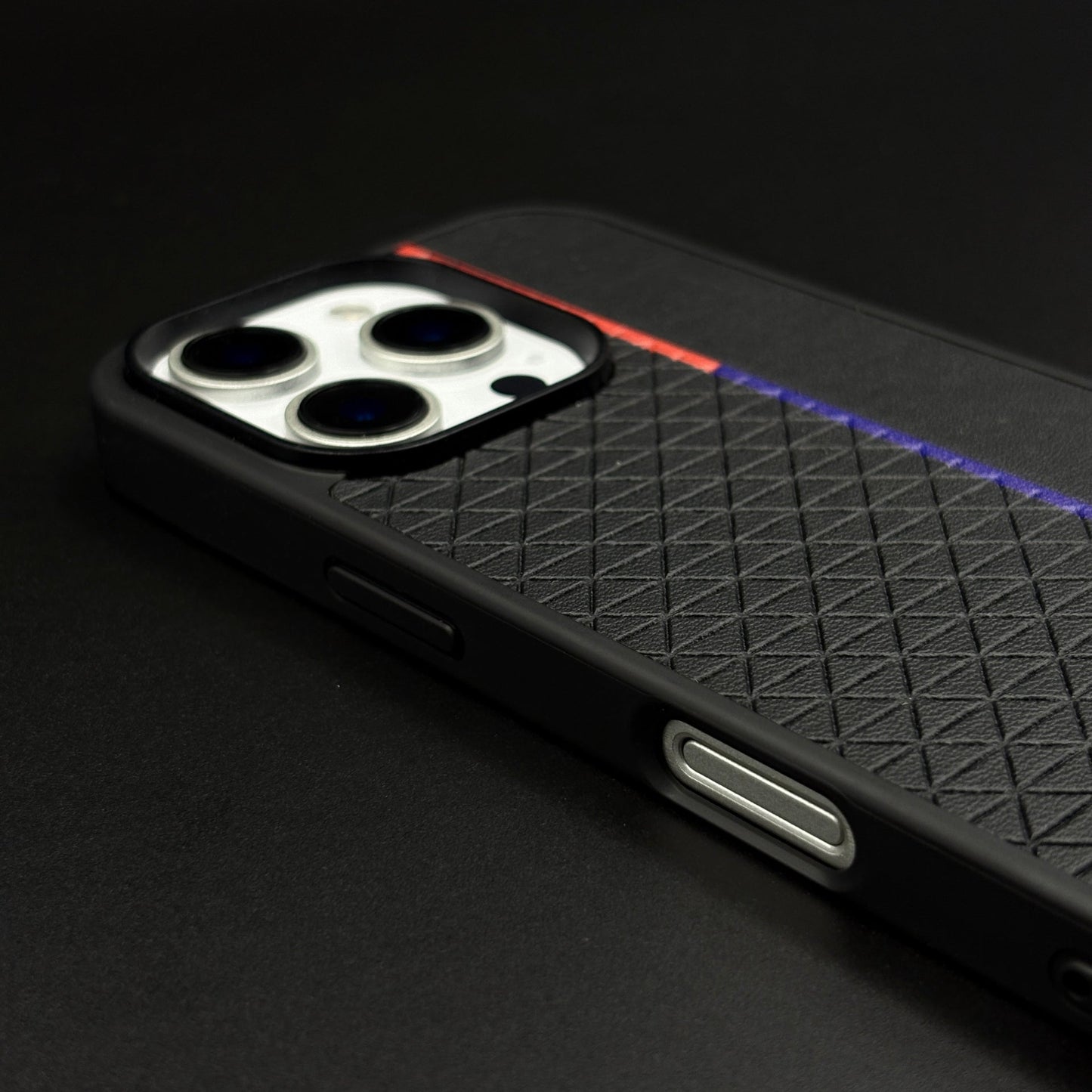 Sports Car M Dual Tone Case for iPhone 15 Series | Performance Series | Designer TPU | Leather Hybrid
