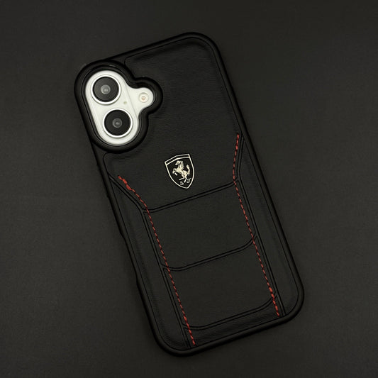 Luxury FR Stitched Leather Case for iPhone | Premium Slim Protective Cover