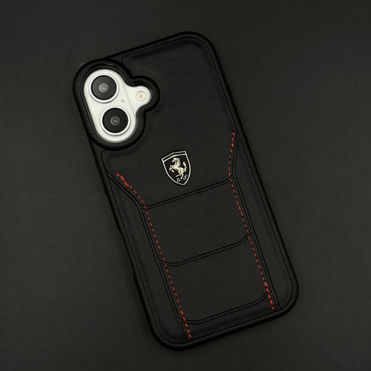Luxury FR Stitched Leather Case for iPhone | Premium Slim Protective Cover