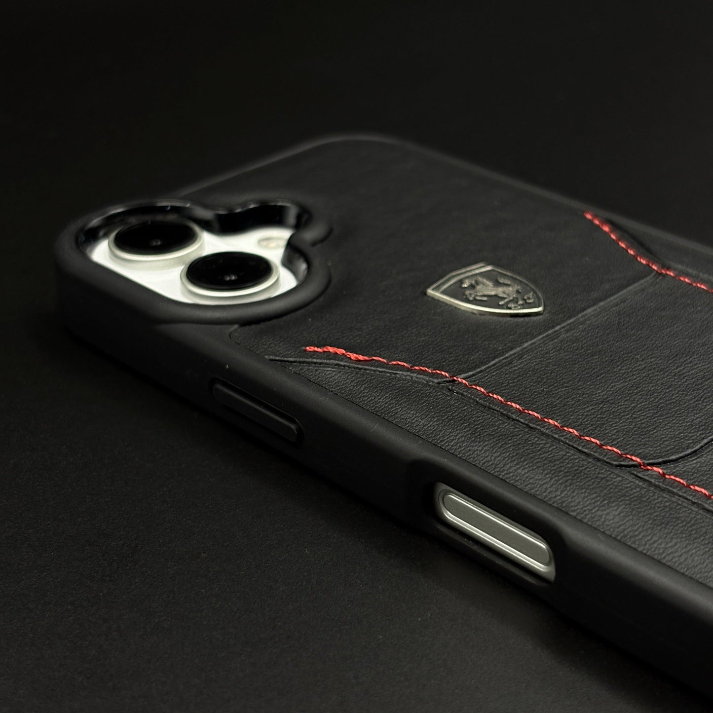 Luxury FR Stitched Leather Case for iPhone | Premium Slim Protective Cover
