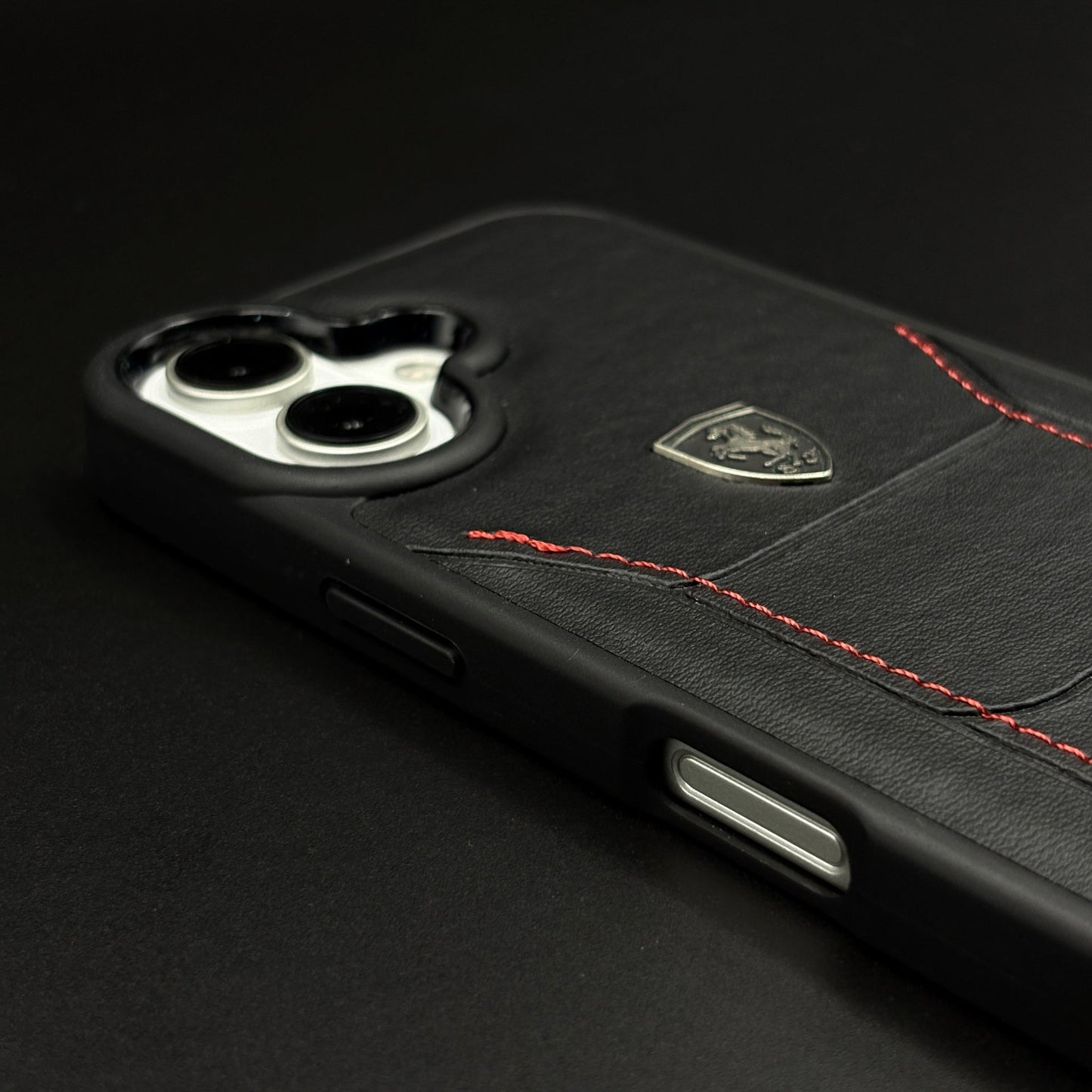 Luxury FR Stitched Leather Case for iPhone | Premium Slim Protective Cover