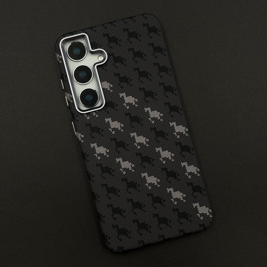 Grid Luxe Carbon Fibre Hidden MagSafe Case for Samsung Galaxy S24 | S25