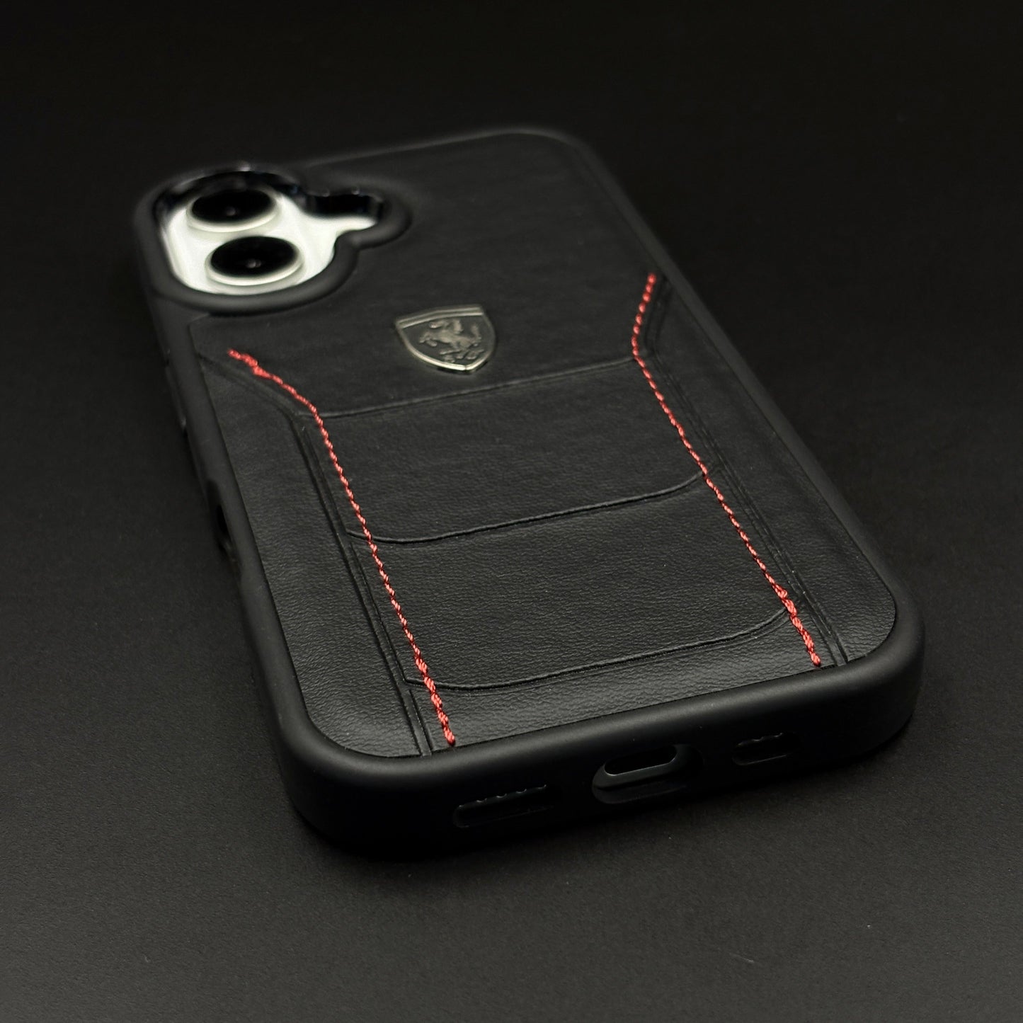 Luxury FR Stitched Leather Case for iPhone | Premium Slim Protective Cover