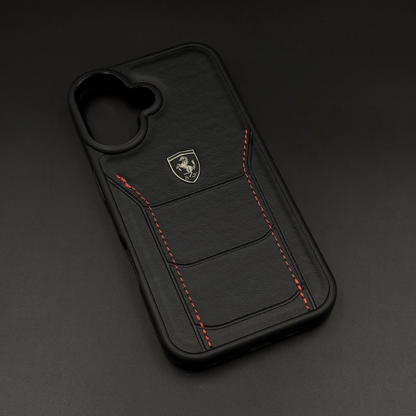 Luxury FR Stitched Leather Case for iPhone | Premium Slim Protective Cover