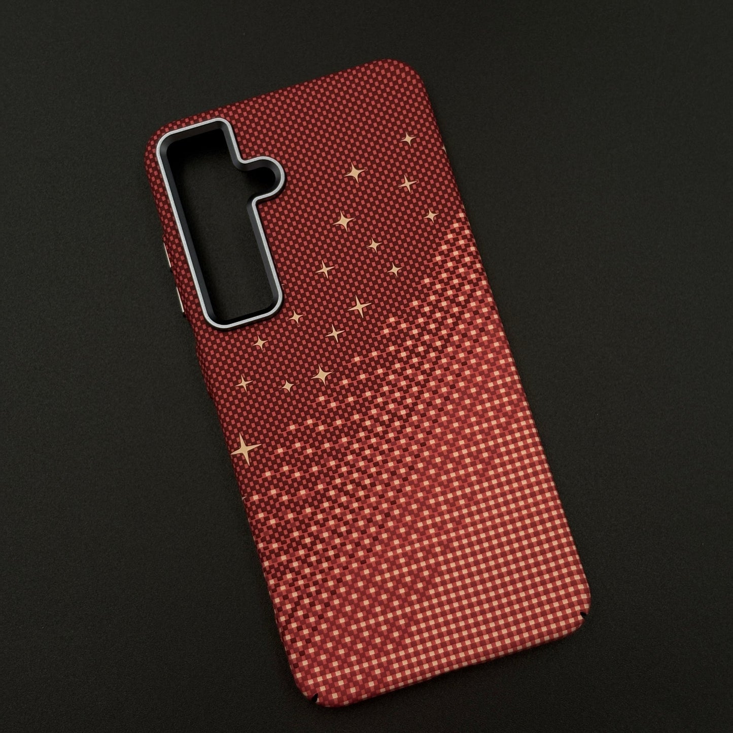 Ruby Matrix Carbon Fibre Hidden MagSafe Case for Samsung Galaxy S24 | S25