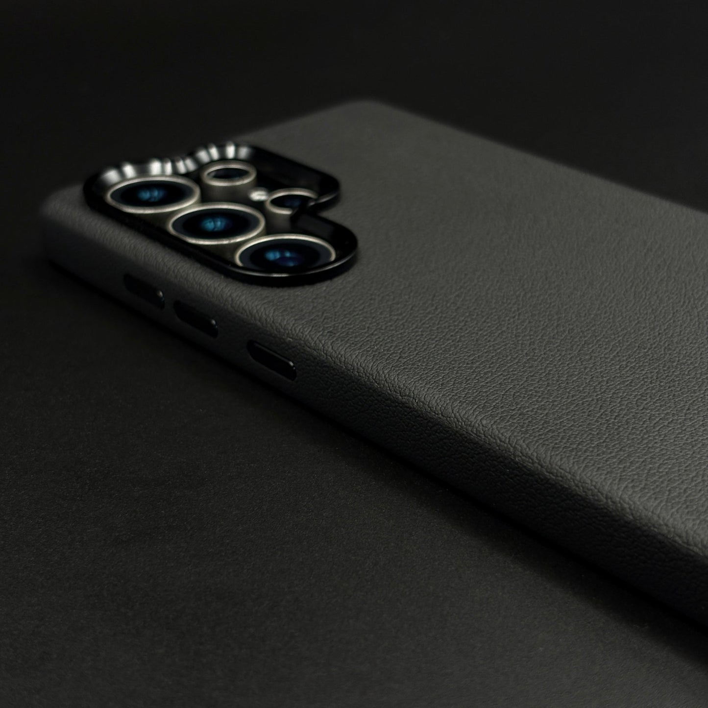 Wireless Charging Leather Case for Samsung Galaxy S24 Ultra | Hidden MagSafe | Elegant Luxury Cover