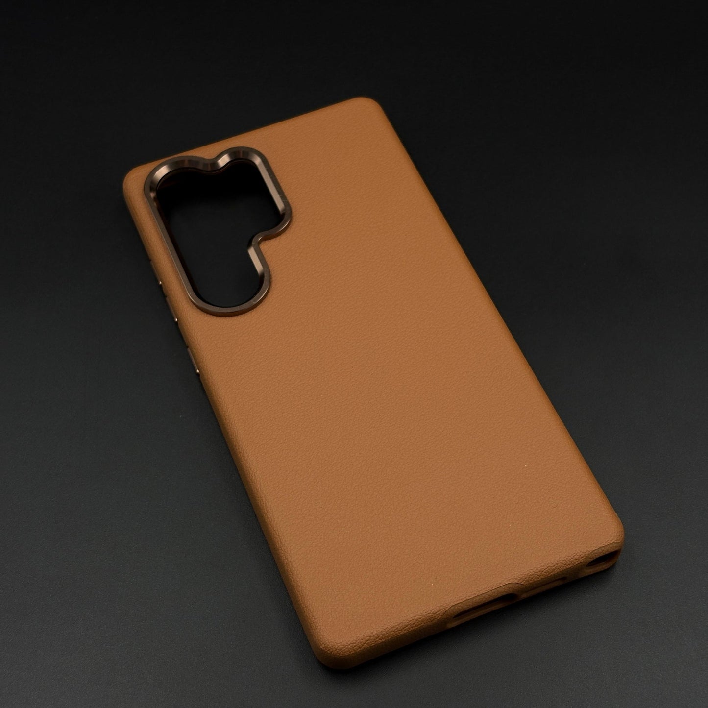 Wireless Charging Leather Case for Samsung Galaxy S24 Ultra | Hidden MagSafe | Elegant Luxury Cover