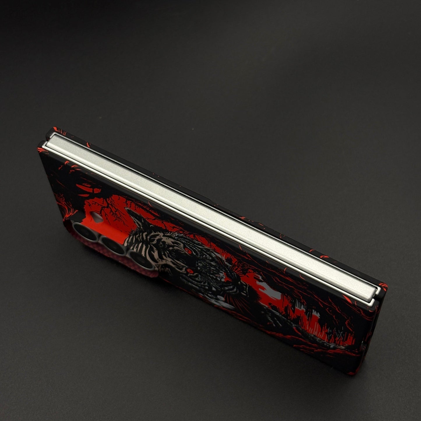 Tiger Flame Noir Carbon Fiber Hidden MagSafe Case for Samsung Galaxy Z Fold 7