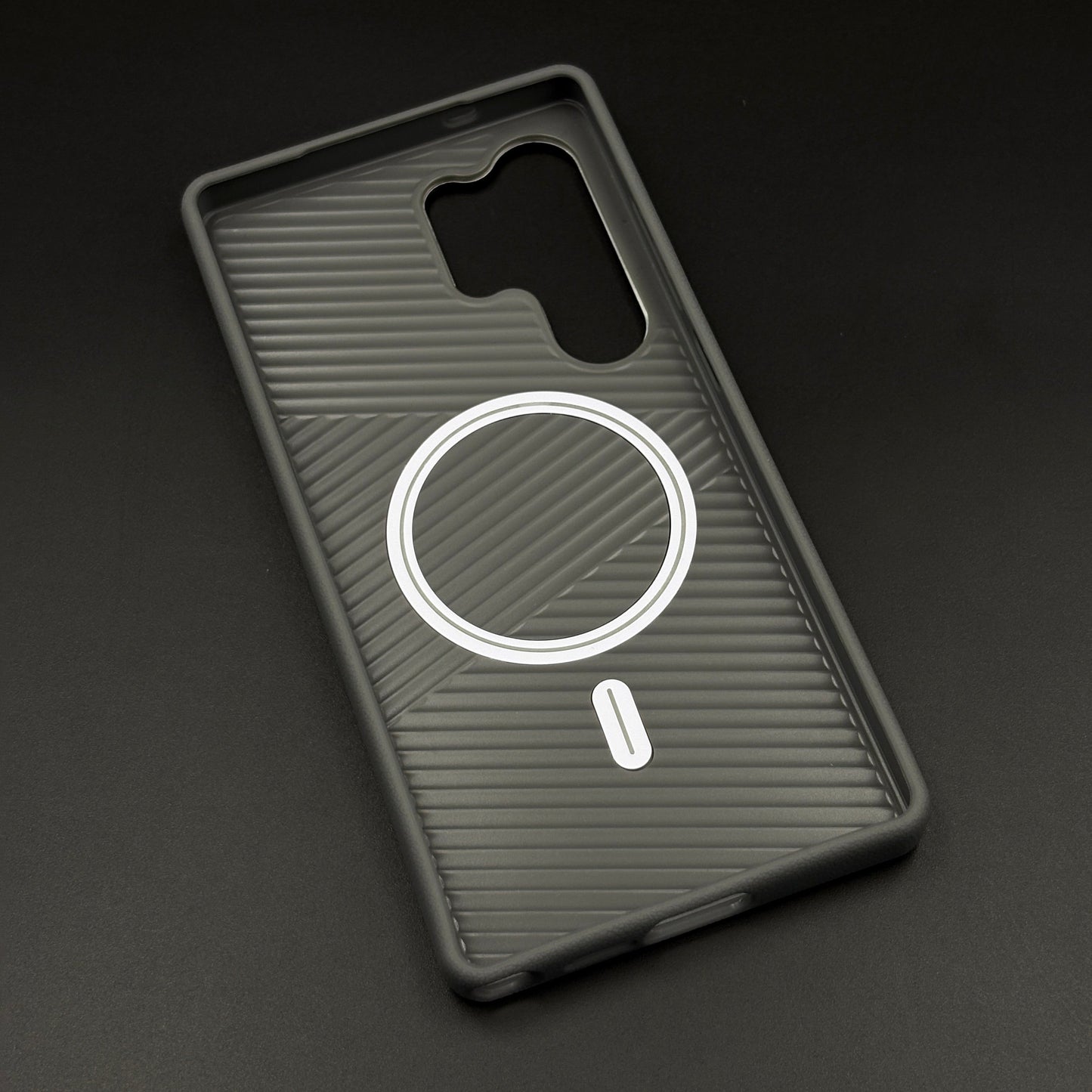 Wireless Charging Leather Case for Samsung Galaxy S25 Ultra | Hidden MagSafe | Elegant Luxury Cover
