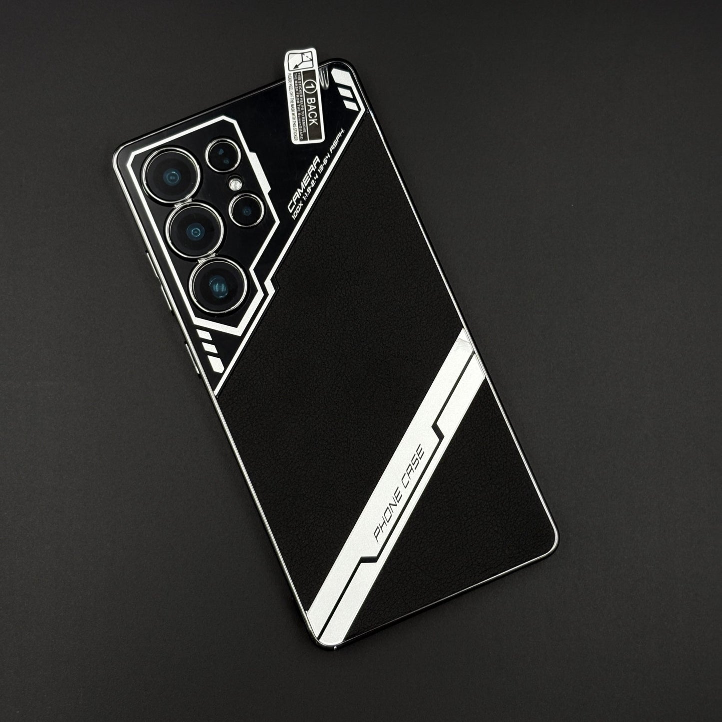 Electroplated Leather Case for Samsung Galaxy S25 Ultra | Premium Dual Texture | Camera Protection