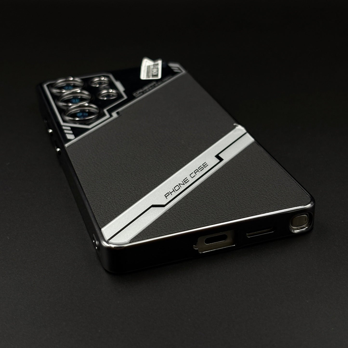 Electroplated Leather Case for Samsung Galaxy S25 Ultra | Premium Dual Texture | Camera Protection
