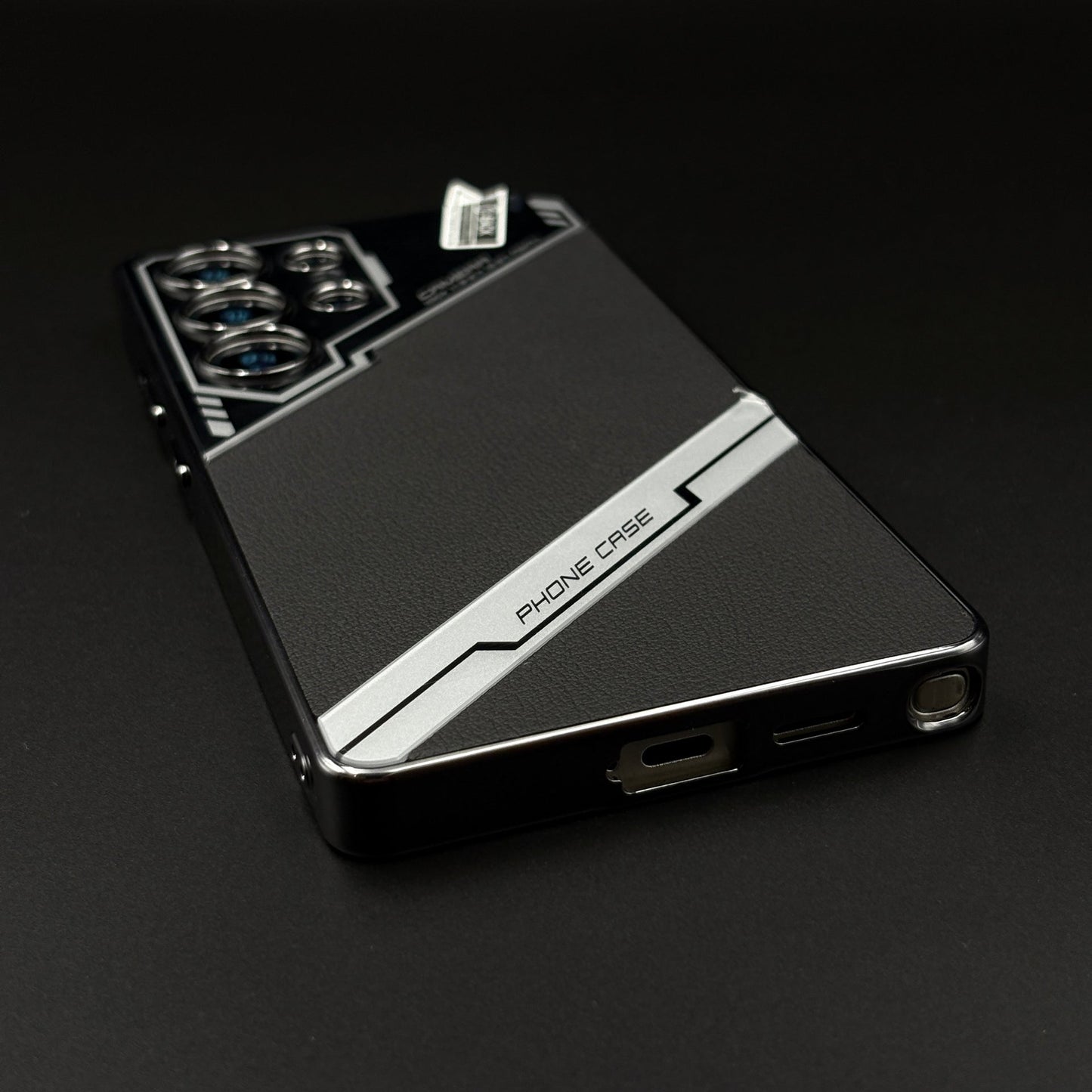 Electroplated Leather Case for Samsung Galaxy S25 Ultra | Premium Dual Texture | Camera Protection