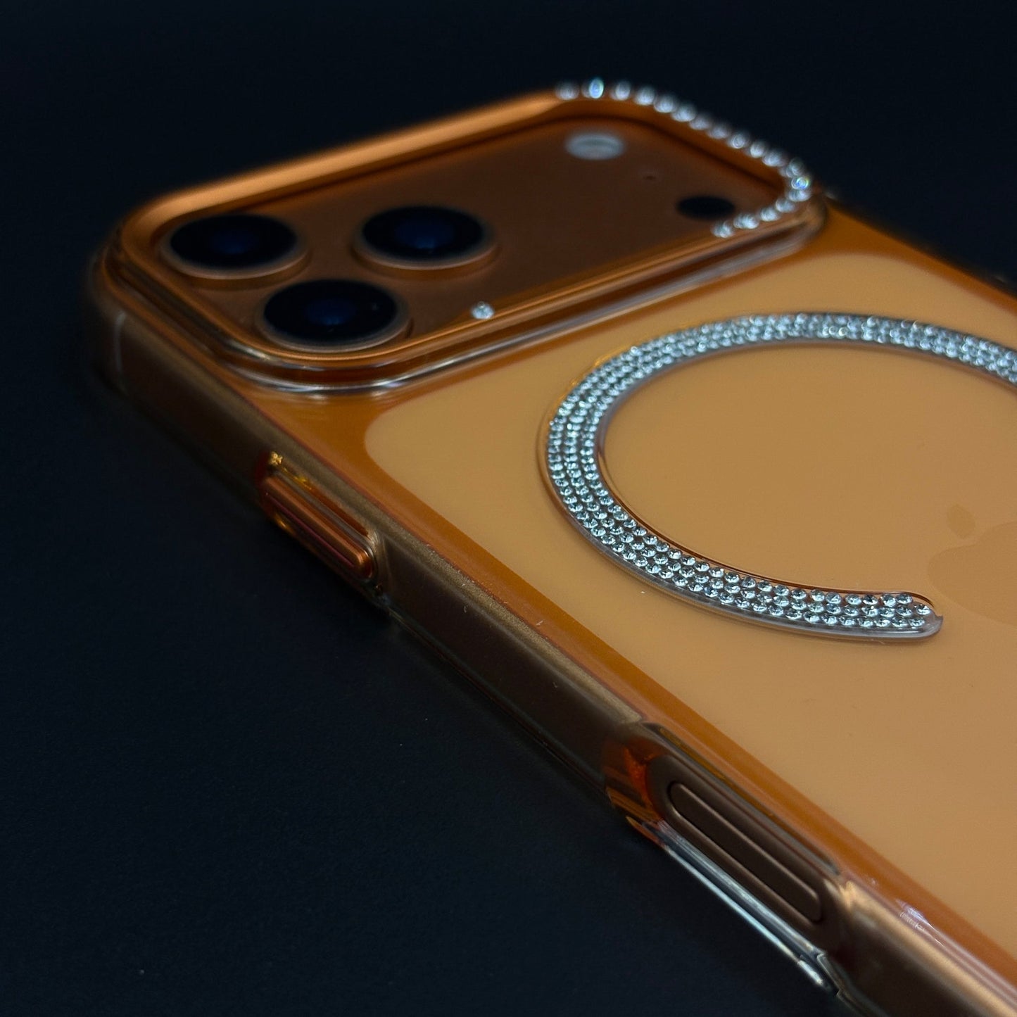 Rhinestone MagSafe Ring Case for iPhone 17 Series | Crystal Bling Wireless Charging Cover