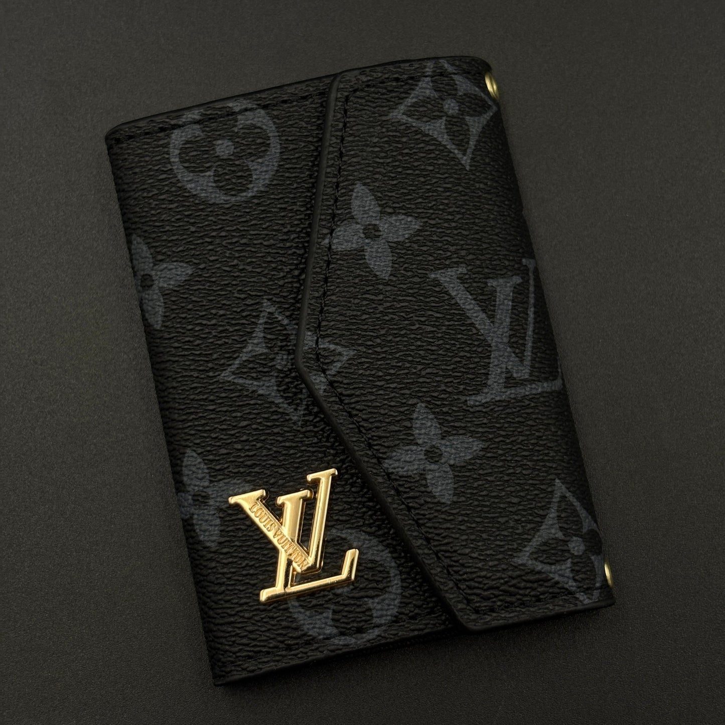 Luxury Fashion Brand Monogram Empreinte Victorine Leather Wallet Card Holder Strap with Box