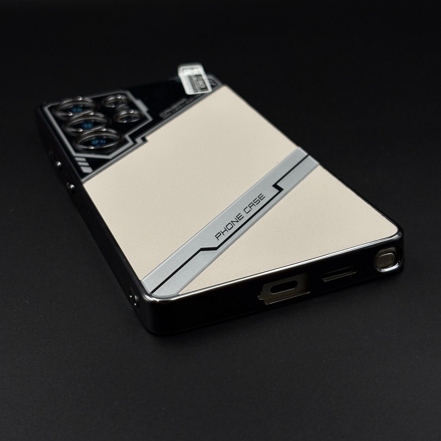 Electroplated Leather Case for Samsung Galaxy S25 Ultra | Premium Dual Texture | Camera Protection