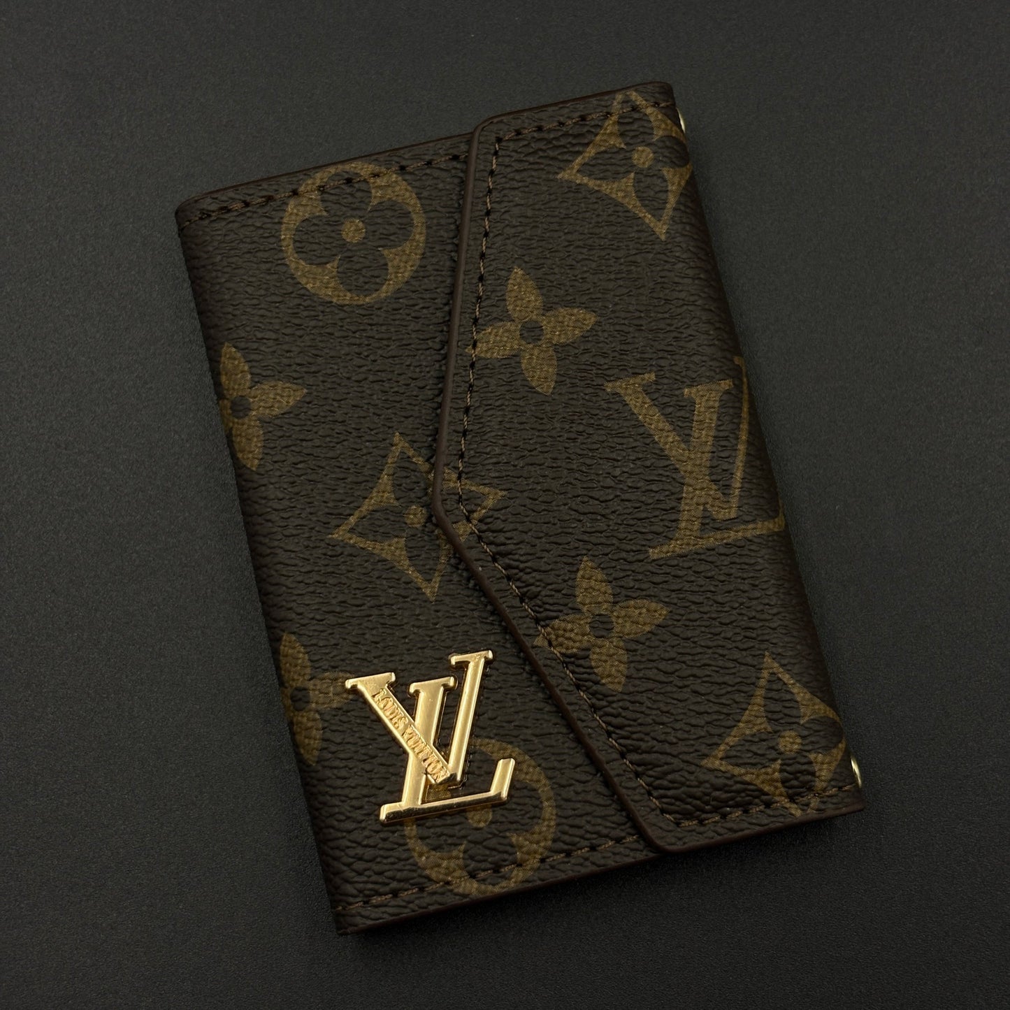 Luxury Fashion Brand Monogram Empreinte Victorine Leather Wallet Card Holder Strap with Box