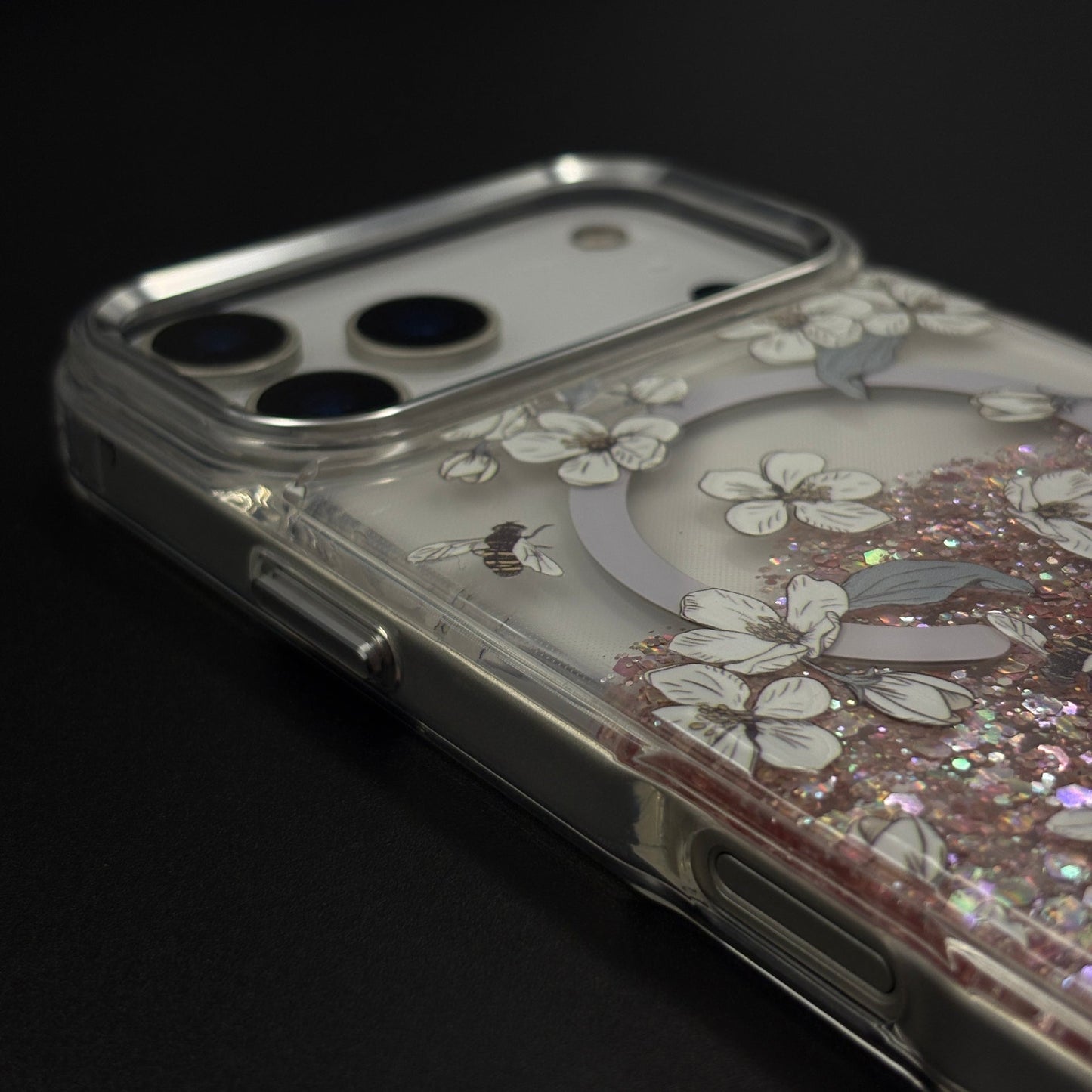 Sparkle Garden MagSafe Fancy Clear Case Cover for iPhone 17 Series