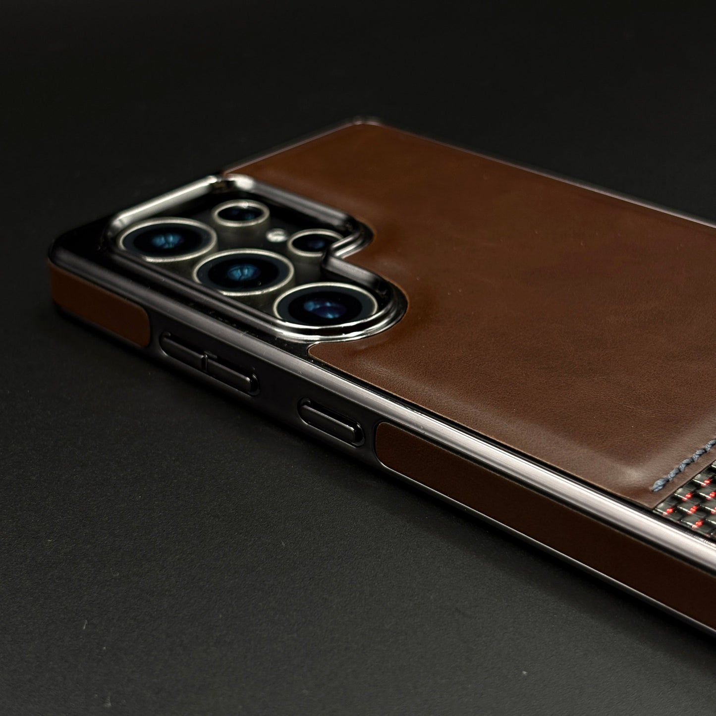 Leather Stripe Texture Case for Samsun Galaxy S25 Ultra Slim Luxury Protective Cover