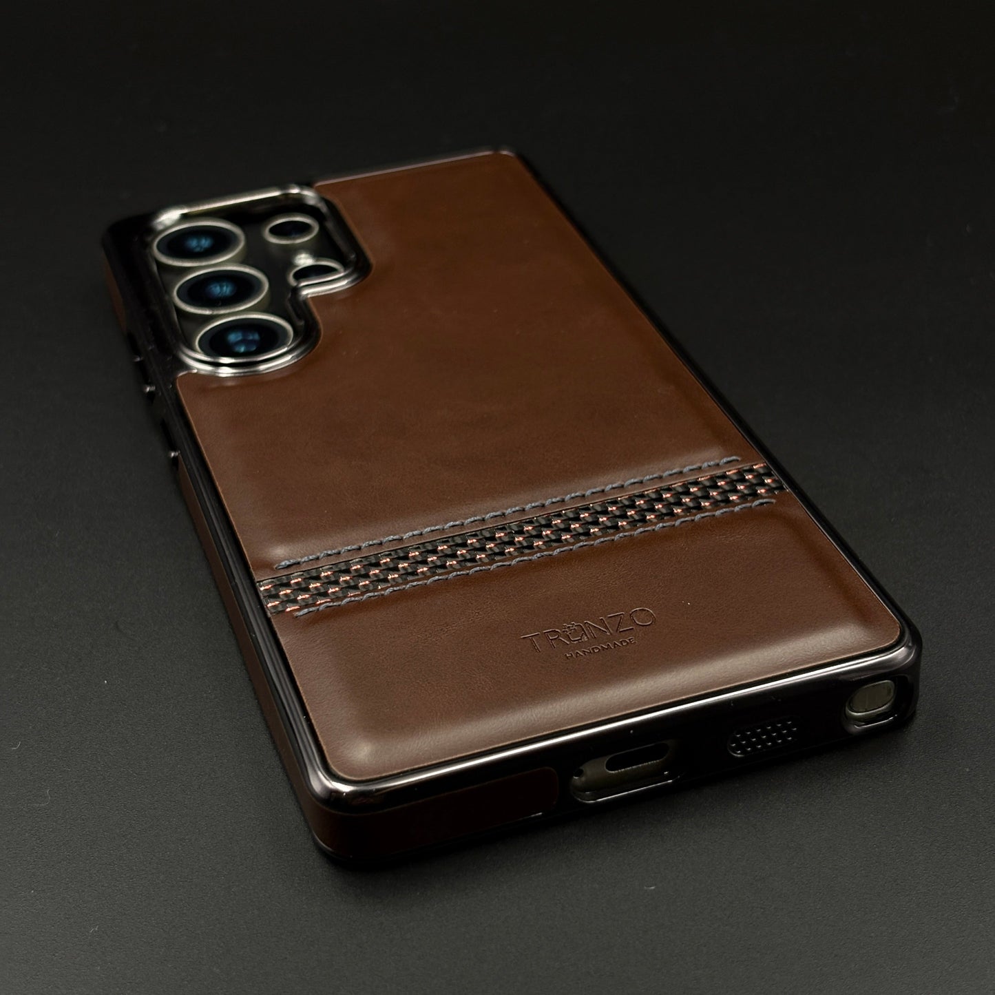 Leather Stripe Texture Case for Samsun Galaxy S25 Ultra Slim Luxury Protective Cover
