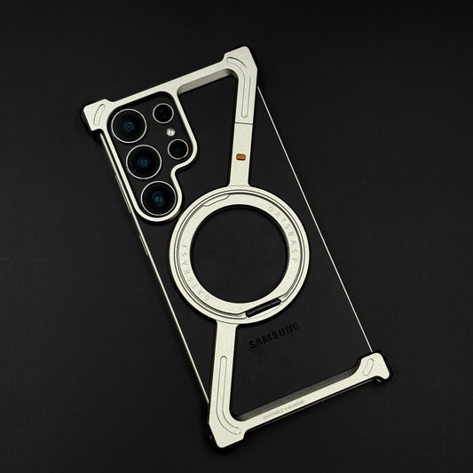 Z Shape Aluminium Metal Rotating Kickstand for Samsung Galaxy S25 Ultra | Frameless Design