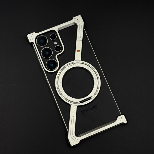Z Shape Aluminium Metal Rotating Kickstand for Samsung Galaxy S25 Ultra | Frameless Design