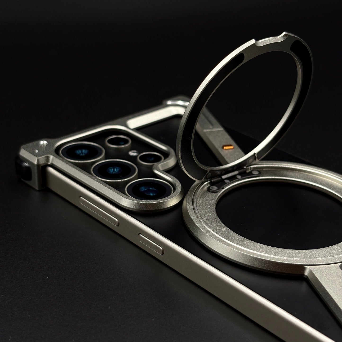 Z Shape Aluminium Metal Rotating Kickstand for Samsung Galaxy S24 Ultra | Frameless Design