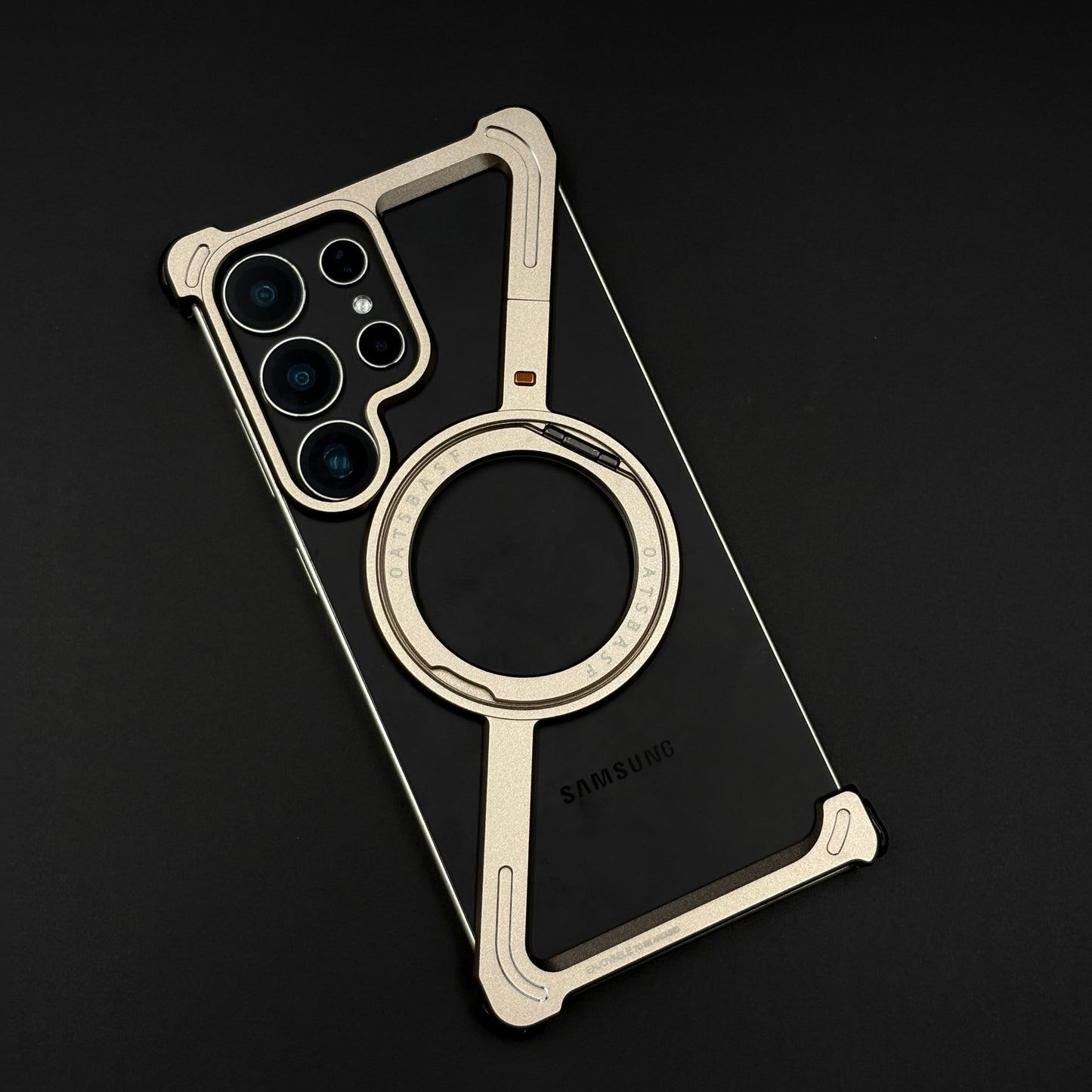 Z Shape Aluminium Metal Rotating Kickstand for Samsung Galaxy S25 Ultra | Frameless Design