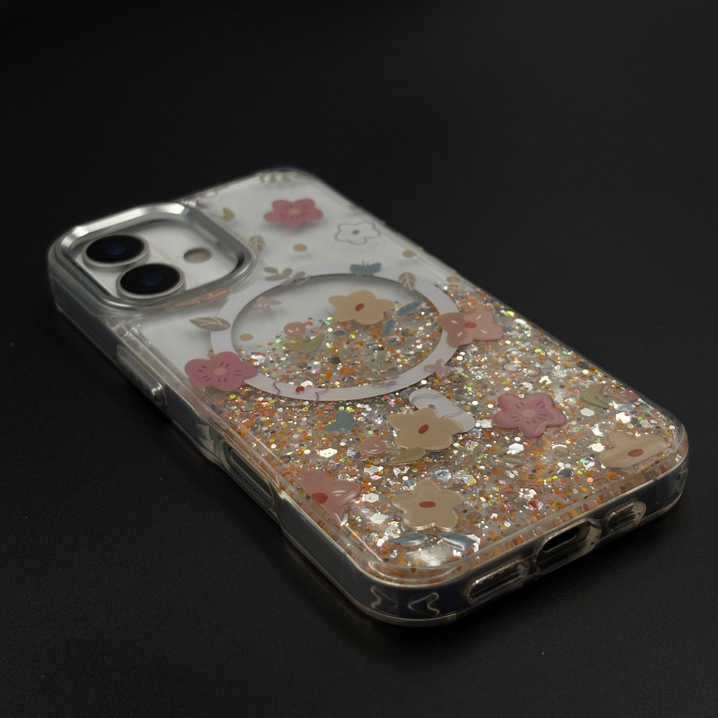 Sparkle Garden MagSafe Fancy Clear Case Cover for iPhone 17