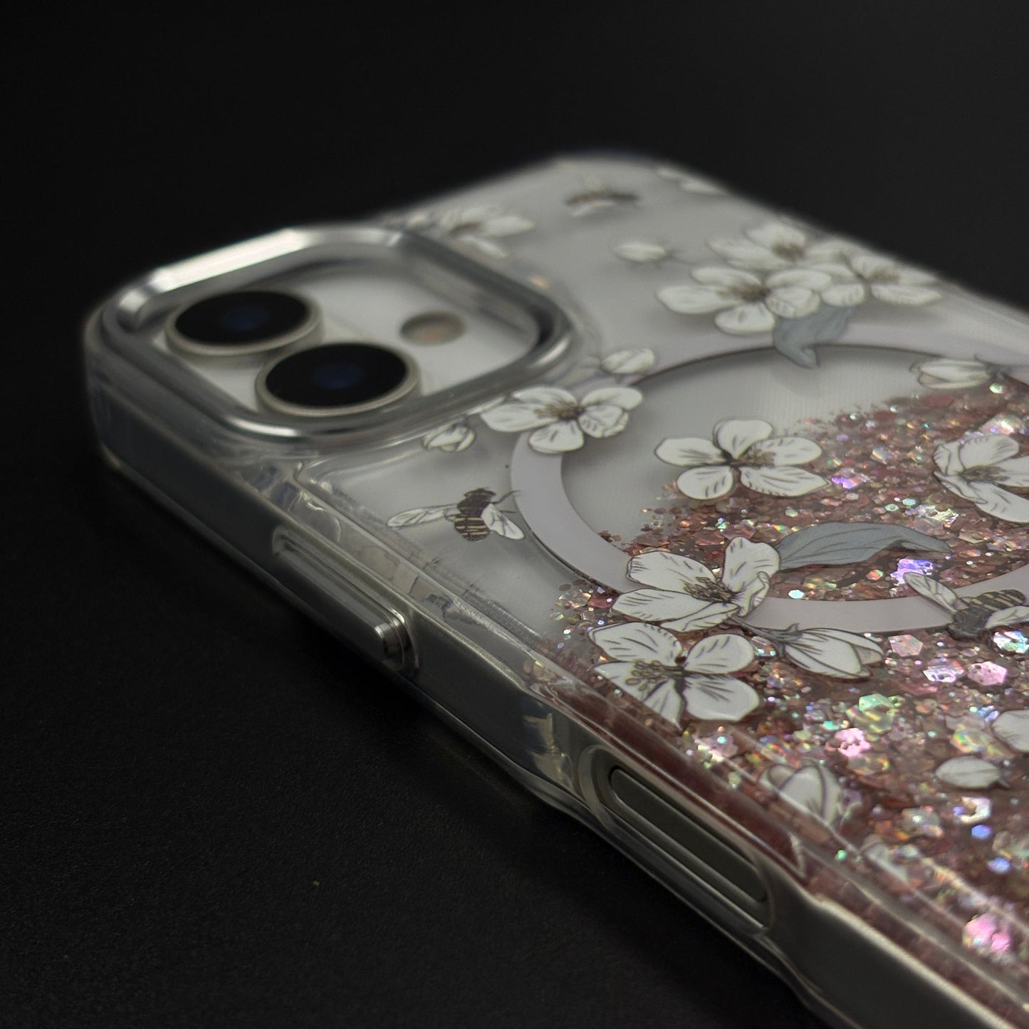 Sparkle Garden MagSafe Fancy Clear Case Cover for iPhone 17
