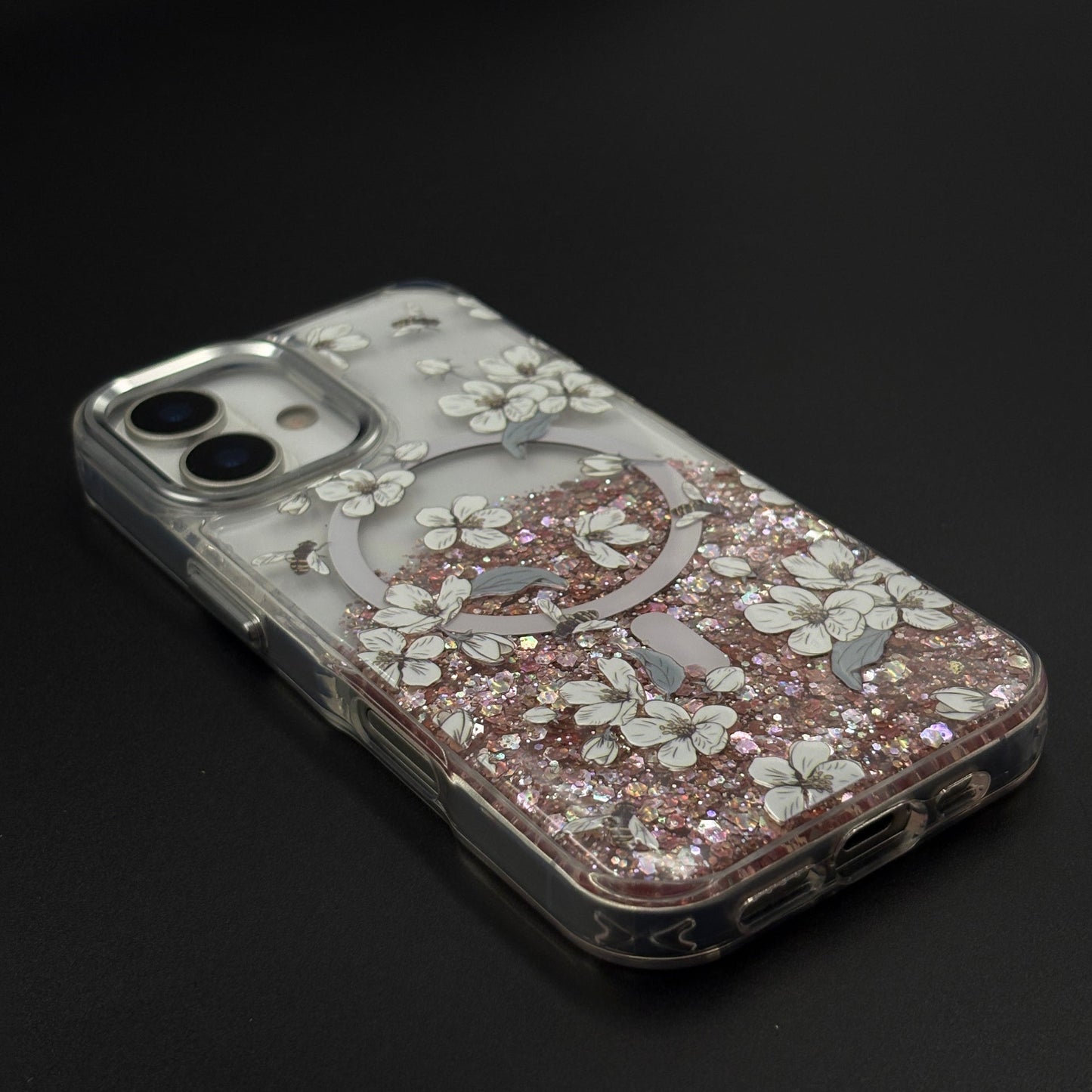 Sparkle Garden MagSafe Fancy Clear Case Cover for iPhone 17