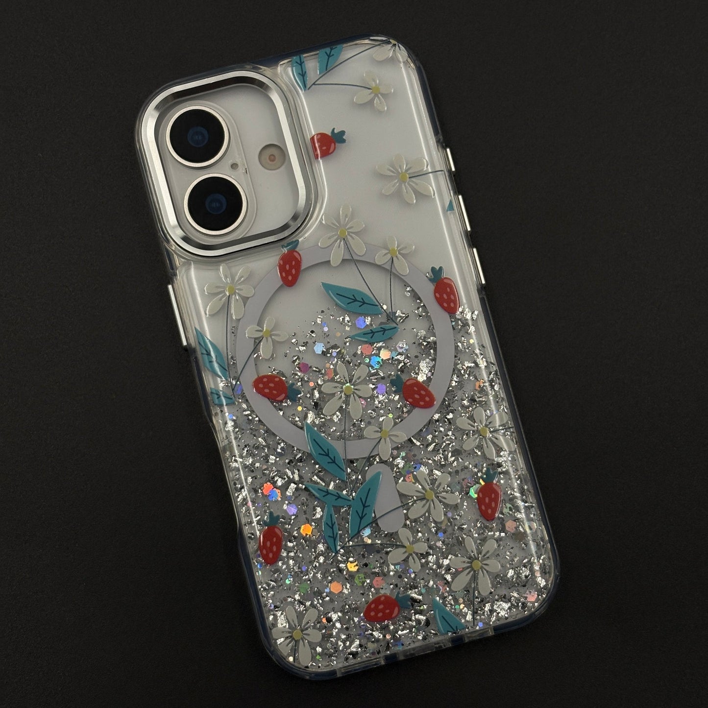 Sparkle Garden MagSafe Fancy Clear Case Cover for iPhone 17