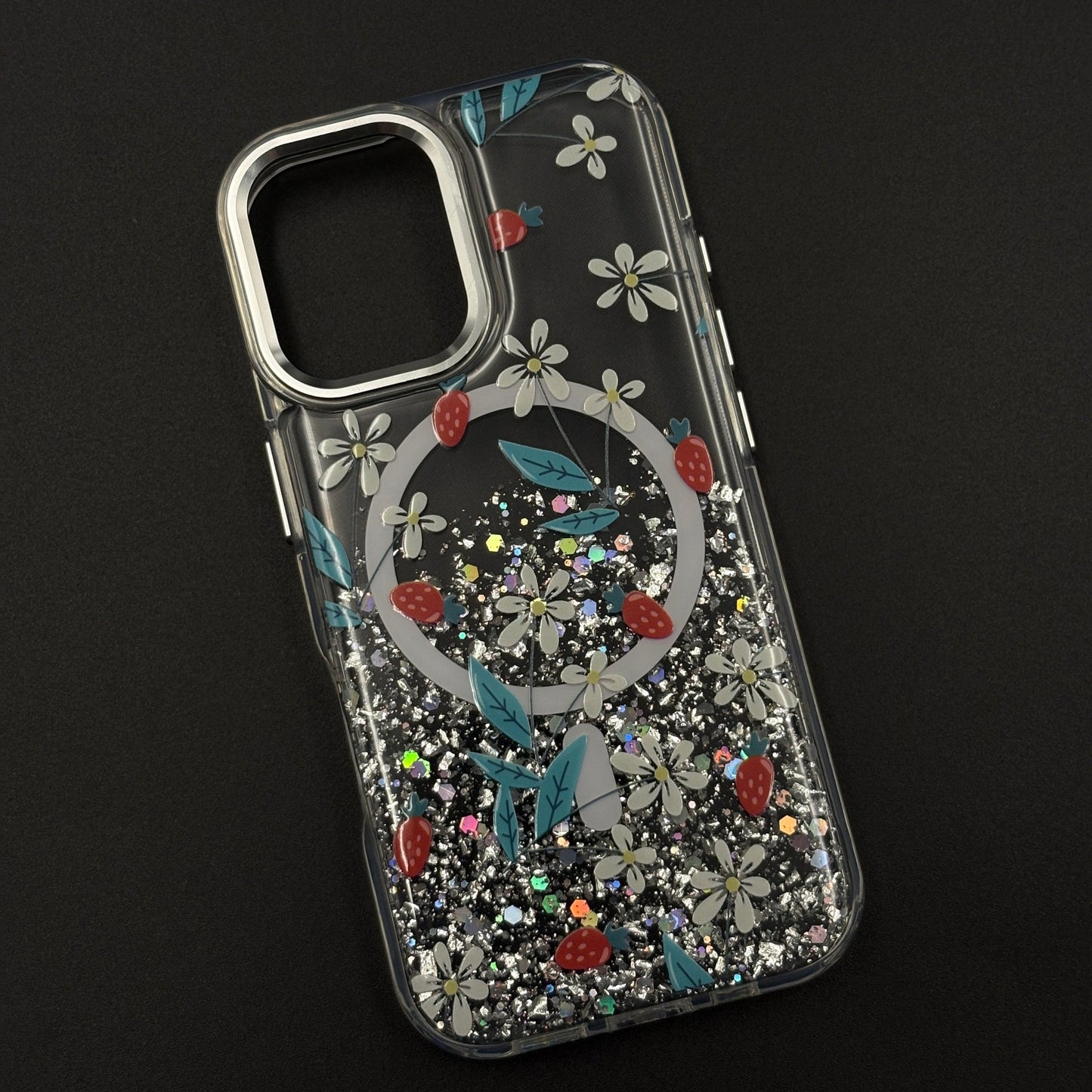 Sparkle Garden MagSafe Fancy Clear Case Cover for iPhone 17