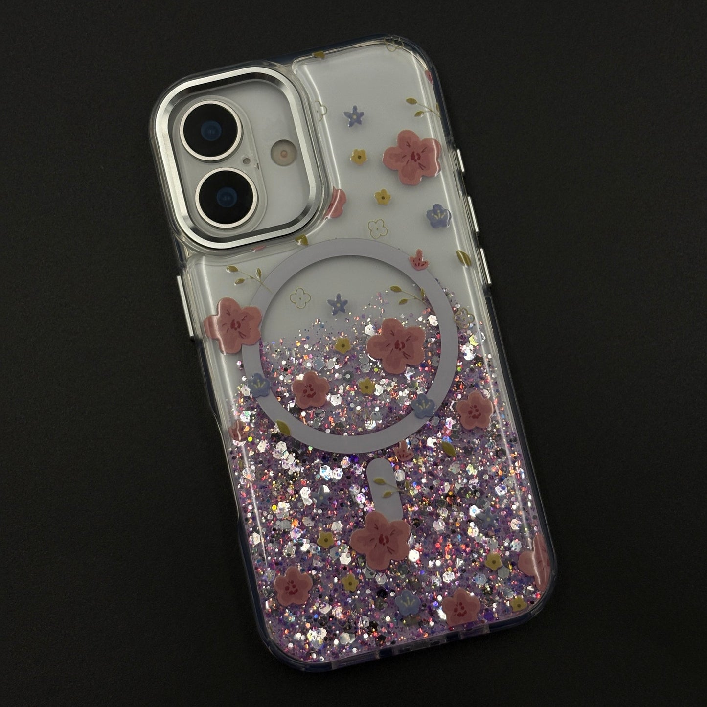Sparkle Garden MagSafe Fancy Clear Case Cover for iPhone 17