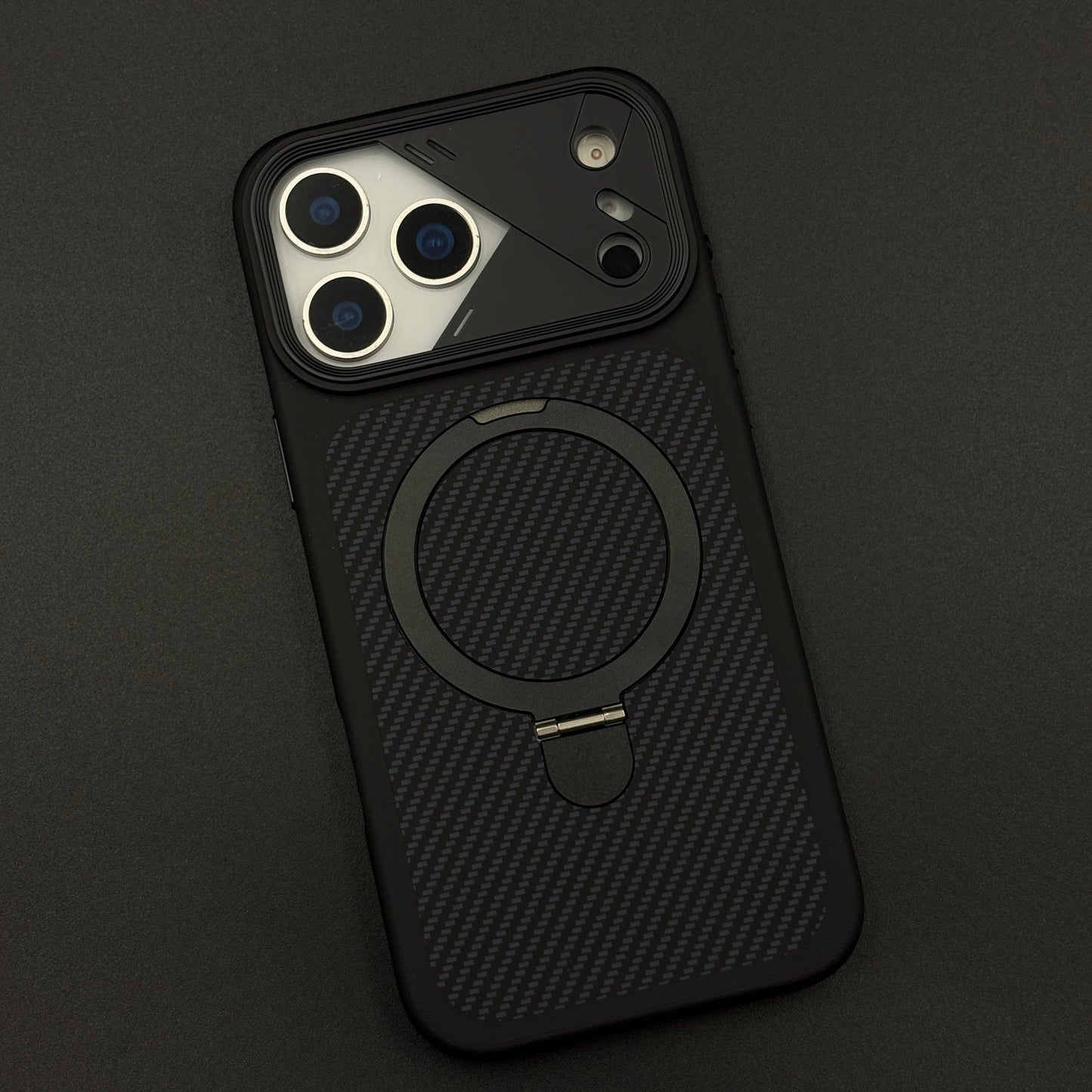 Carbon Stand MagSafe Case Cover for iPhone 17 Series