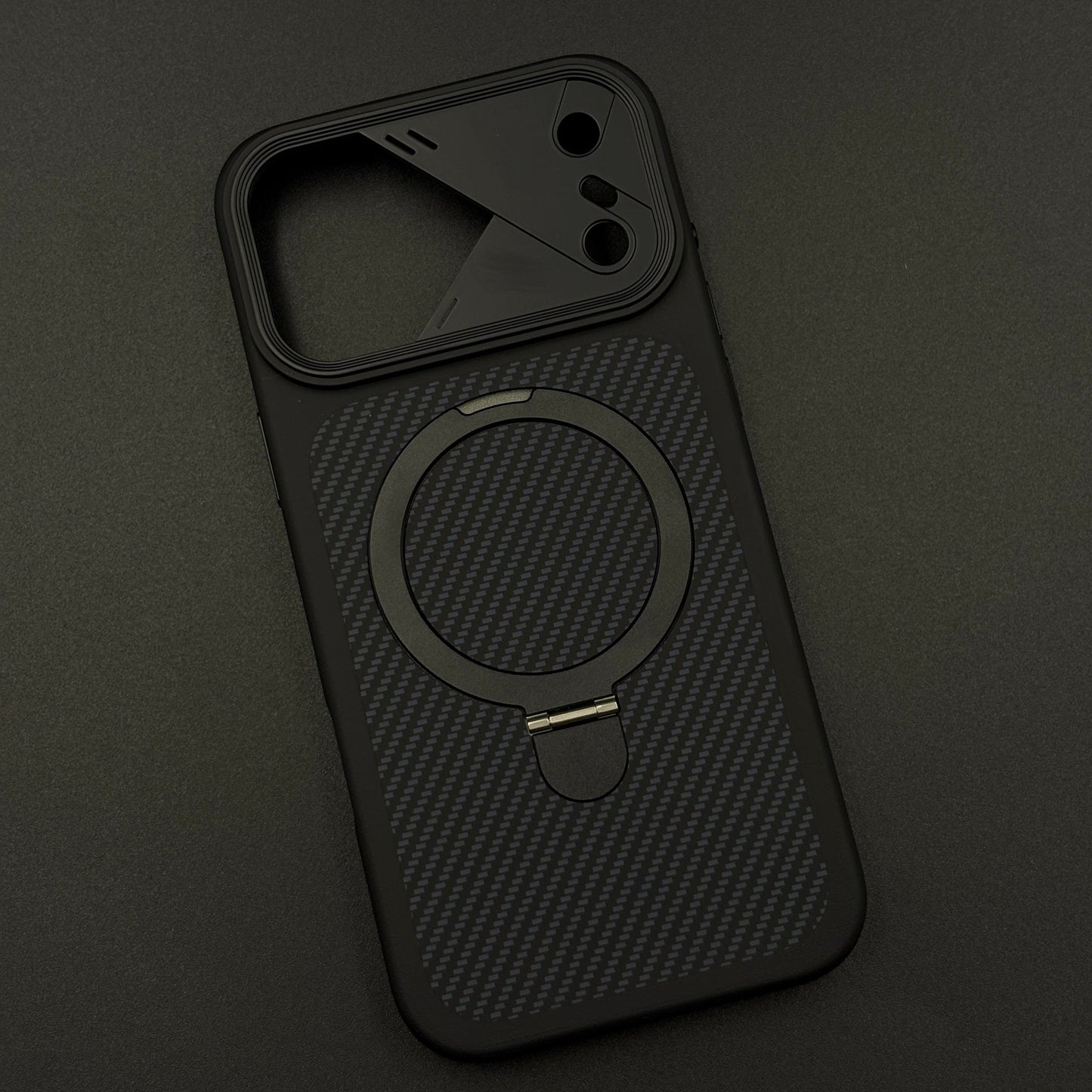 Carbon Stand MagSafe Case Cover for iPhone 17 Series