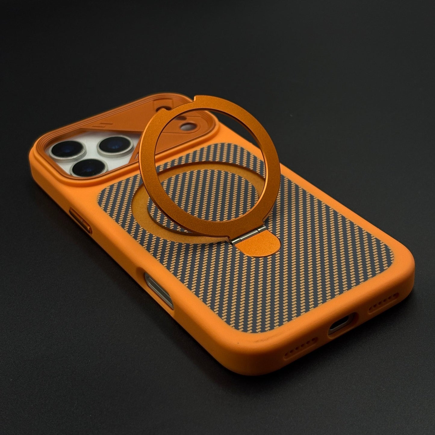 Carbon Stand MagSafe Case Cover for iPhone 17 Series