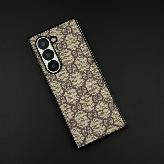 Luxury Brand PU Leather Case for Samsung Galaxy Z Fold 7 | Designer Protective Cover