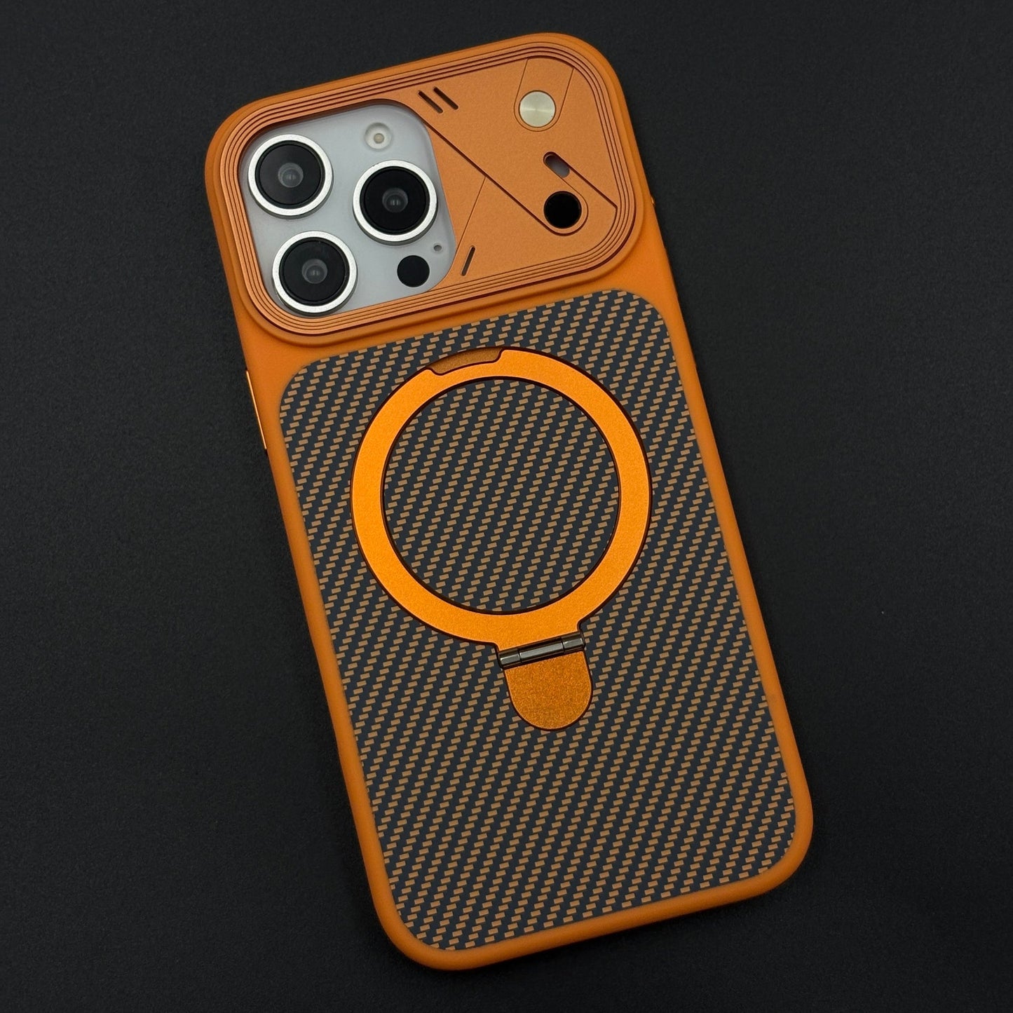 Carbon Stand Converter MagSafe Case Cover for iPhone