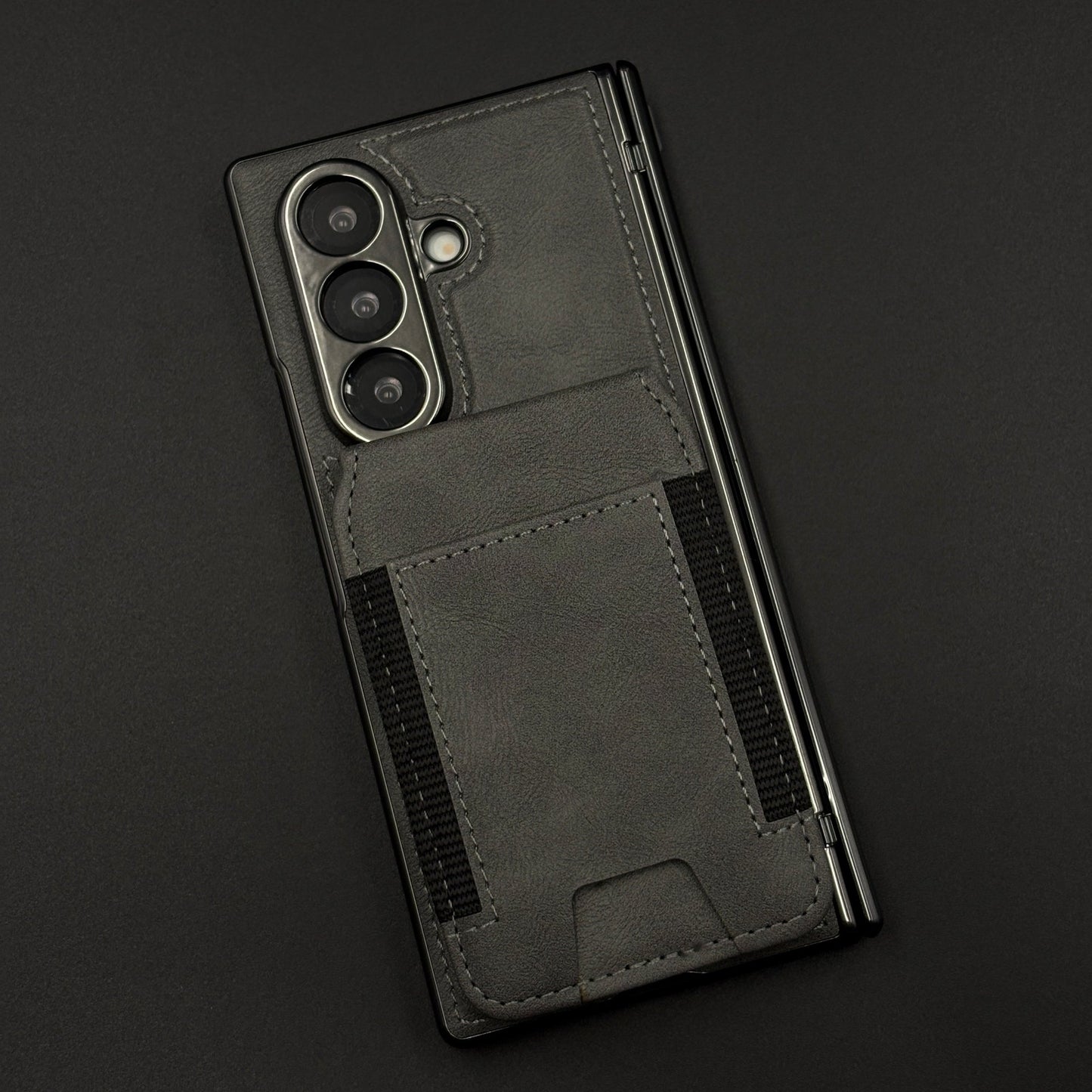 Detachable Cardholder Leather MagSafe Case with Front Screen Protector for Samsung Galaxy Z Fold 7