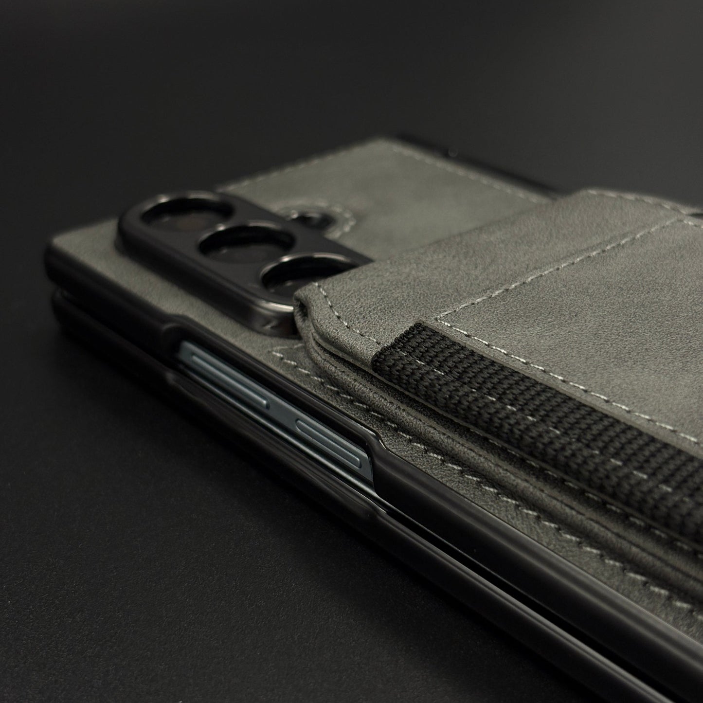 Detachable Cardholder Leather MagSafe Case with Front Screen Protector for Samsung Galaxy Z Fold 8 Ultra