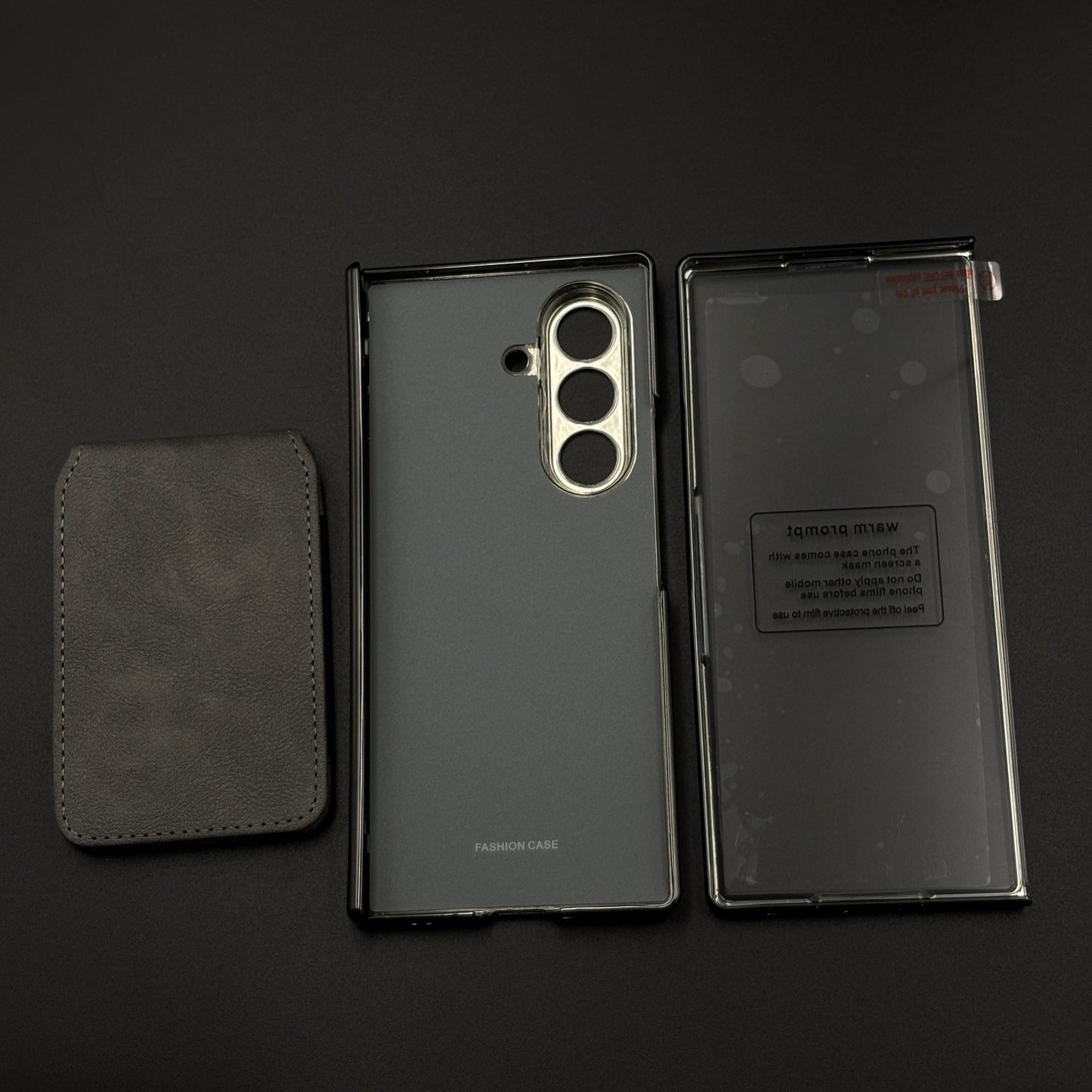 Detachable Cardholder Leather MagSafe Case with Front Screen Protector for Samsung Galaxy Z Fold 7