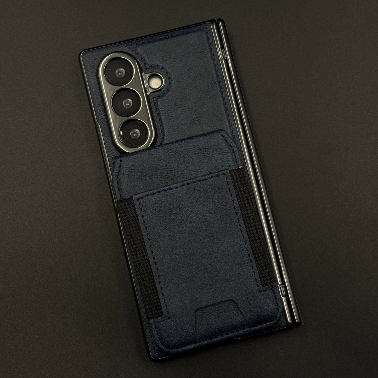 Detachable Cardholder Leather MagSafe Case with Front Screen Protector for Samsung Galaxy Z Fold 8 Ultra